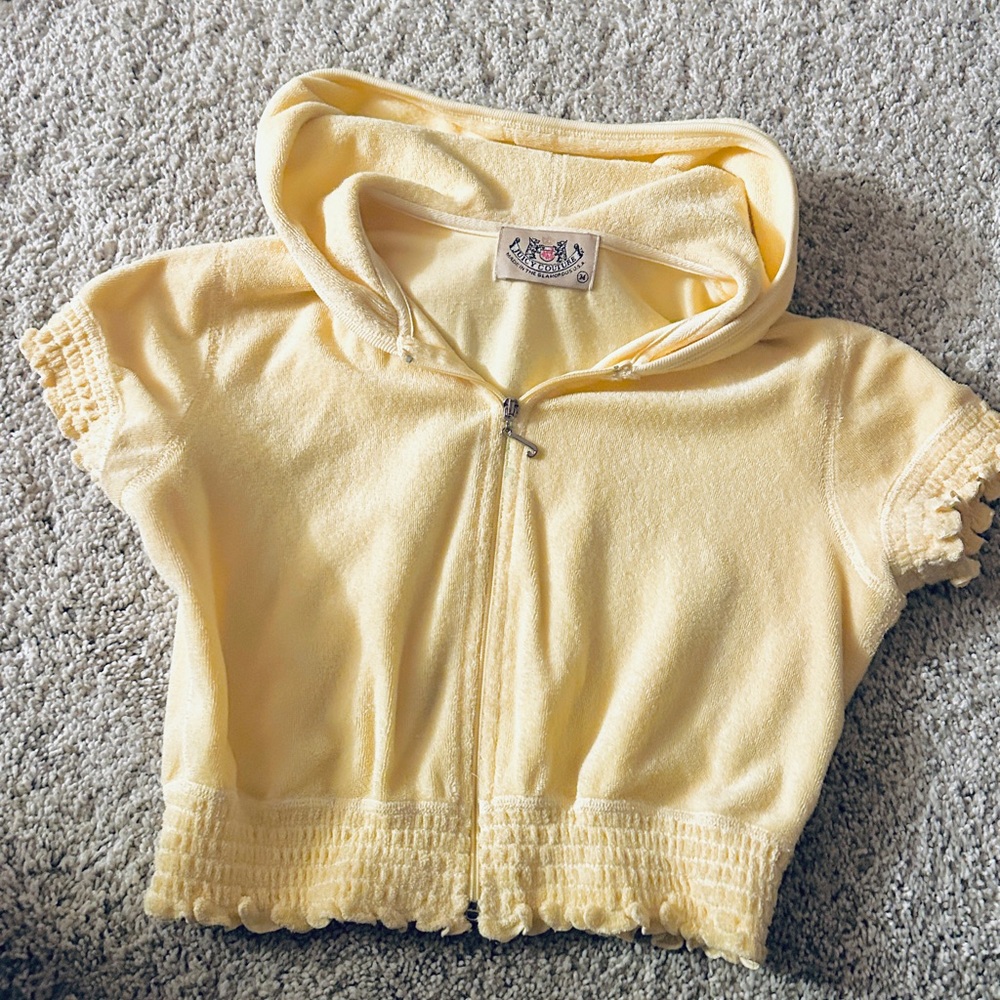 Juicy Couture yellow crop top